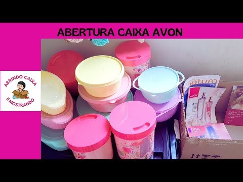 ABERTURA DE CAIXA AVON ‪@AbrindoCaixaeMostrando‬