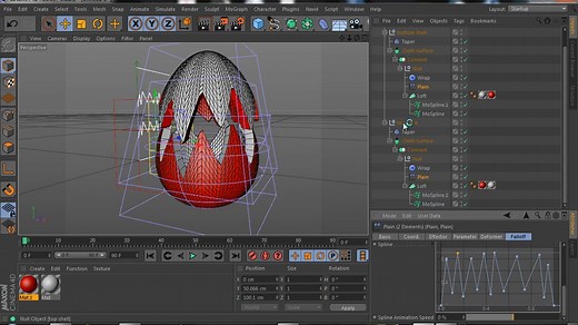 How to model a parametric cracked Easter egg with MoSpline