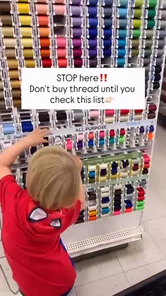 🧵👇🏻 Choosing the right thread for your sewing project is essential for good results — strong seams, smooth stitching, and a professional look. Here’s how to know what thread to buy: ✅ 1. Match Thread to Fabric Type Different fabrics require different threads. Fabric Type Recommended Thread Cotton (quilting, shirts) Cotton thread or cotton-wrapped polyester Lightweight fabrics (silk, chiffon) Fine polyester or silk thread Knit/stretch fabrics Polyester or nylon thread (with stretch) Denim or c