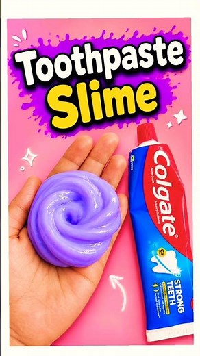 Fluffy 😍 Colgate Slime🫧 | How to make slime| No Glue slime #trending #shorts #youtubeshorts