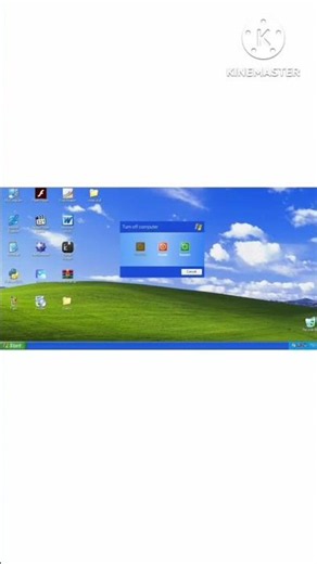 Windows XP Emulator (Win32.run) Startup & Shutdown But Reversed. [ #shorts ]