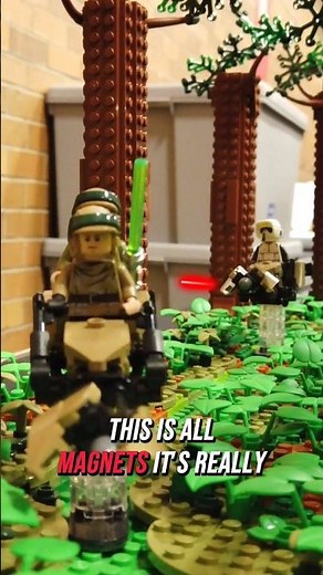 World's FIRST Moving LEGO Star Wars Endor Speeder Chase!