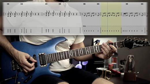Beat It | Guitar Cover Tab | Solo Lesson | Backing Track with Vocals 🎸 MJ