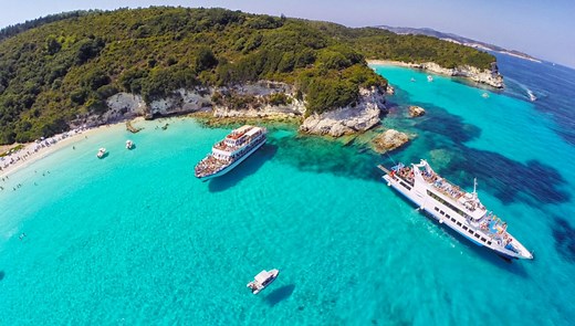 Paxos Antipaxos Blue Caves Cruise (Lakka village) - Ionian Cruises Daily Cruises Corfu