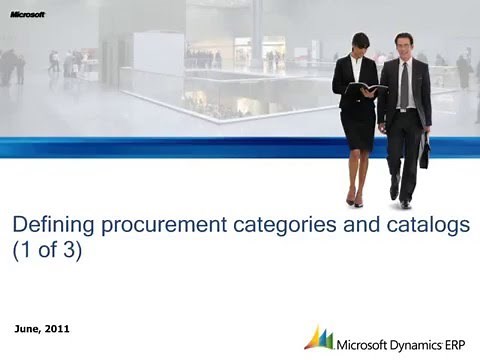Microsoft Dynamics AX: How to Define Procurement Categories and Catalogs 1 of 3