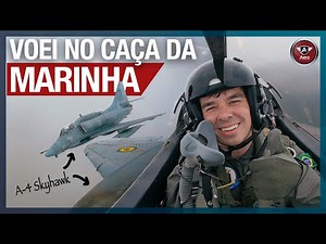 Como é VOAR NO CAÇA DA MARINHA DO BRASIL A-4 Skyhawk