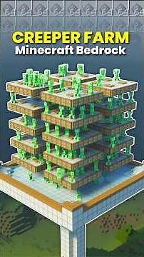 🧨 CREEPER FARM - Minecraft Bedrock 🔥