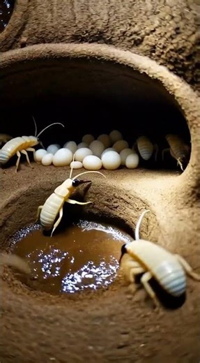 What’s Inside a Termite Nest? #asmr #antcolony #insects