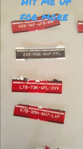 Free Marlboro pack codes