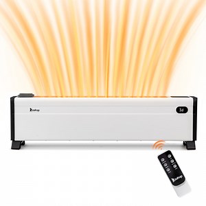 Ktaxon 32" Baseboard Heater, 1500W Electric Baseboard Space Heater with 3 Heat Settings, Remote Control, Built-in Humidifier, 12H Timer, Tip-Over Switch, for Indoor Bedroom Office Home, White - Walmart.com