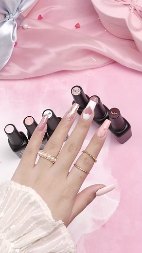 6 Colors Gel Nails Starter Kit for Stunning Holiday Nail Art