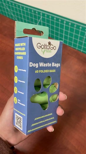 Our Gotta Go Grass potty bags are perfect for dog walks!#dogproduct #doglife #dog #petproducts #pets