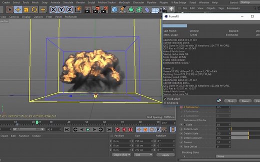 FumeFx 教程合集（学习 Fumefx） FumeFx Cinema 4D