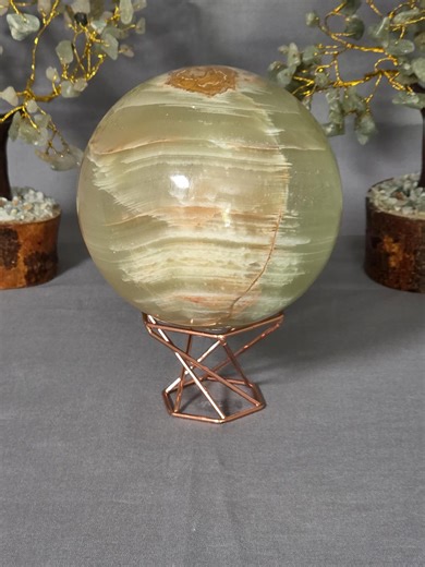 Green Banded Onyx Sphere Xlg - Etsy