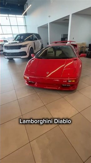 I saw this red Lamborghini Diablo at Mercedes-Benz of Colliervill!! #lamborghini
