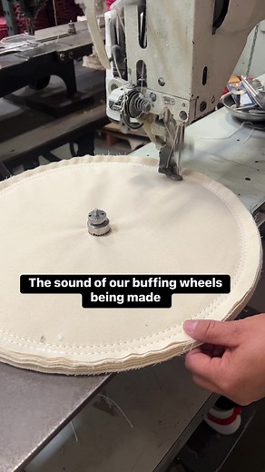 We manufacture layered cloth buffing wheels. We can make everything from a 1” diameter up to a 26” diameter, with different cloth and different number of plus. #buffing #buffingmachine #metalpolishing #metalfinishing #mirrorfinish #jewelry #metalpolisher #stonepolishing #renegadeproductsusa | Renegade Products USA