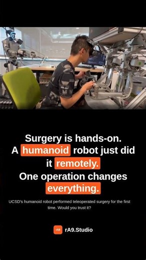 Surgery is hands-on. A humanoid robot just did it remotely. One operation changes everything.