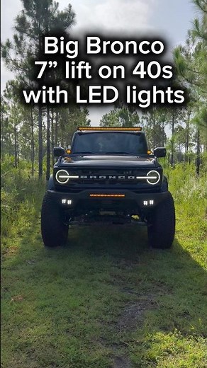 2026 Ford Bronco 7 inch lift on 40s #broncos #40s #liftedtrucks #offroad #led #fordbronco #ford