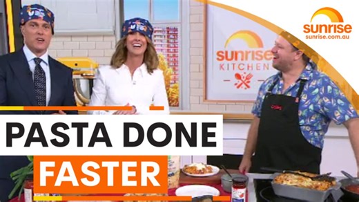 Cooking With Coles: Michael Weldon cooks spicy sausage ragu pasta bake + coconut jam slice