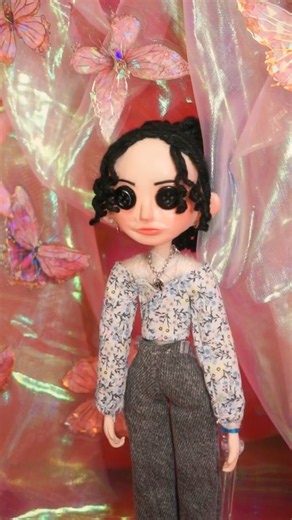 From tiny pieces of clay to a handmade doll 🎀🪡🌟 | Coraline Doll