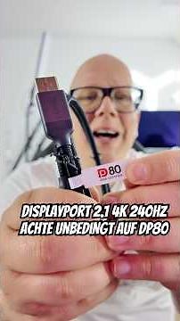 Not all DisplayPort cables are the same! Look for DP80 for 4K 240Hz!