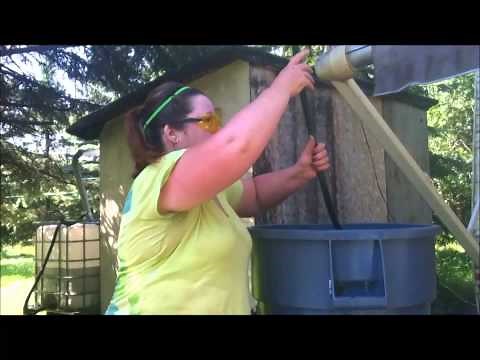 How To Siphon Rain Water Into A Transfer Container