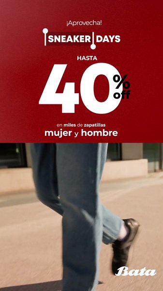 Sneaker Days 🔥 ¡Hasta 40% OFF en Zapatillas para Hombre y Mujer!