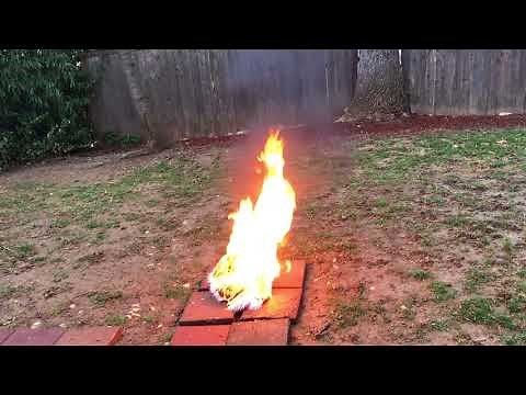 Setting a fursuit on fire (uncut)