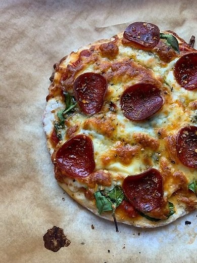 Instead of two ingredient dough, make this skinny pizza dough!