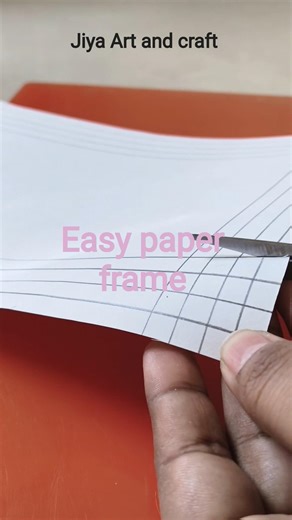 Easy paper frame making video #paperframe #makingvideos
