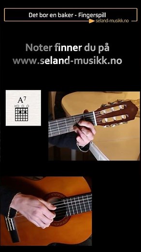 Det bor en baker - Fingerspill / #shorts #guitar #freesheetmusic #piano