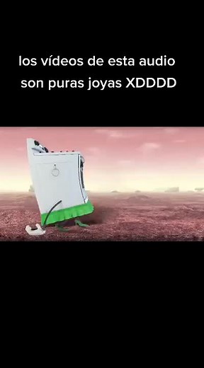 Animated Washing Machine in a Surreal Landscape