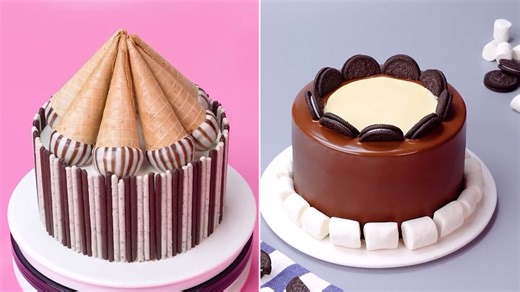 Ice Cream Cone Cake and Oreo Marshmallow Cake