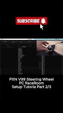 Part 2/3 PXN V99 Gaming Steering Wheel & PC RaceRoom Setup Tutorial. #pxn