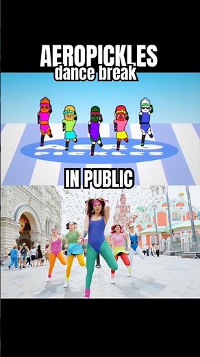 full dance on our channel, dont miss❤️ #aeropickles #danceinpublic #エアロピクルス @komeanime 😋