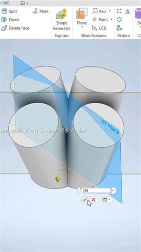 Manifold Modeling in Autodesk Inventor | PART-4 | SHORTS | (Step by Step) | DEVELOPMECH