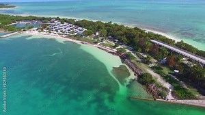 Bahia Honda park and road in Florida Keys