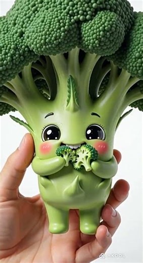 Cute Broccoli Eating & Laughing 🥦😂 | 3D Animation Short