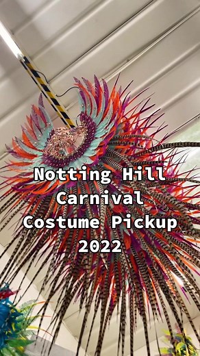 Come pick up my Notting Hill Carnival Costume 2022 with me! UCOM Pride of Africa! #nottinghillcarnival2022 #nottinghillcarnival @nhcarnivalldn @ebonymas
