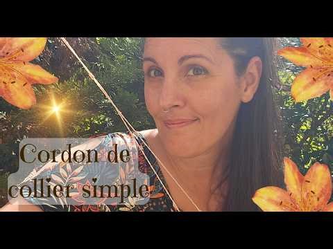 Faire un cordon de collier réglable en micro macramé | Tutoriel débutant 🧵