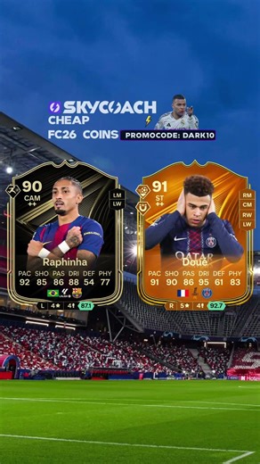 RAPHINHA 🇧🇷 VS DOUE 🇫🇷 #vs #fc26 #fc24 #fifa22 #fifa23 #eafc26 #shorts