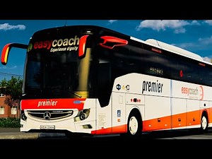 Delivering a Brand New Easy Coach Premier+ Mercedes Benz 1730 Bus| ETS2 |G29