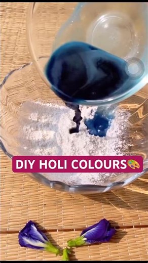 Zero-Toxic Holi 🌼 Make Your Own Natural Colors #shorts #diy #holi