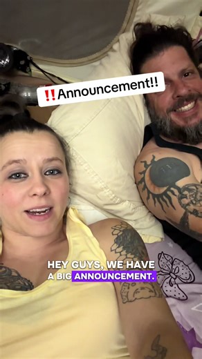 Surprise!! We're expecting our little Pinhead October 23rd! We got to use a home doppler today to listen to the baby's heartbeat! We're so excited to welcome our newest addition to the crew!!❤️❤️ #PregnantLife #OffGrid #Expecting #Surprise #Reveal