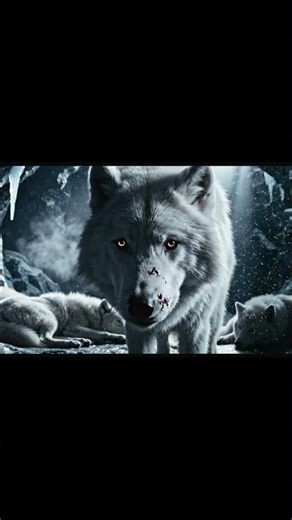 Ghost of the North: The Majestic White Wolf Pack 🐺❄️#Shorts