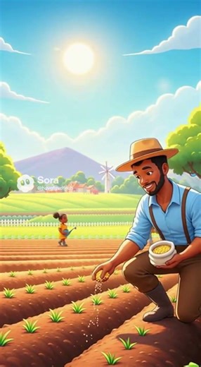 A Happy Day of Farming in Cartoon Farm World
