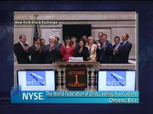 Aaron Garrity, XanGo Chairman of the Board, at New York Stock Exchange Opening Bell