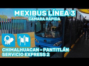 Recorriendo Mexibus Línea 3 | Chimalhuacan - Pantitlán (Servicio Express 2) Cámara rápida