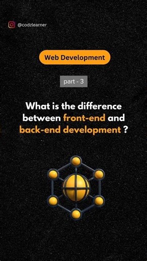 ✨ What is the difference between front-end and back-end development?👨‍💻👨‍💻