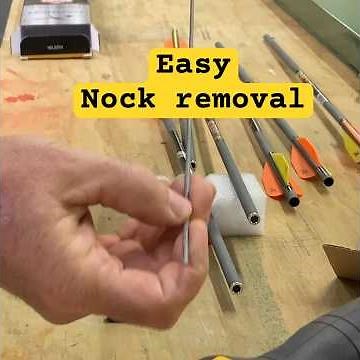 Easy nock removal for arrows and bolts #lighted nock